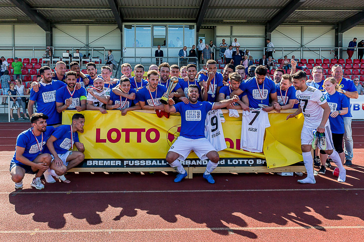 LOTTO-Pokalsieger 2018: Der BSC Hastedt. (Foto: dgphoto.de)
