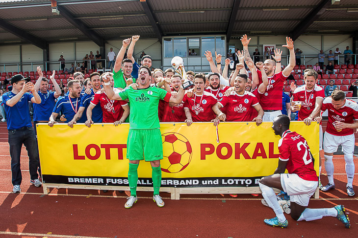 Der Bremer SV gewinnt zum dritten Mal in Folge den LOTTO-Pokal der Männer.