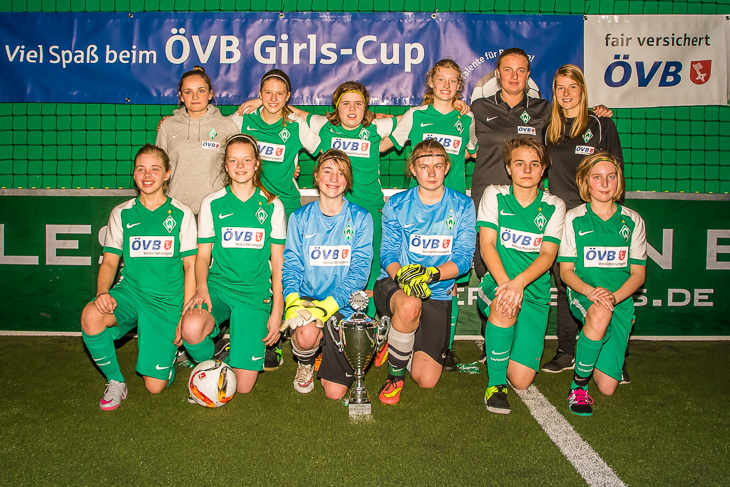Titelverteidigung geglückt: Werder Bremen verteidigt den ÖVB Girls-Cup. (Fotos: Sportfoto Gloth)