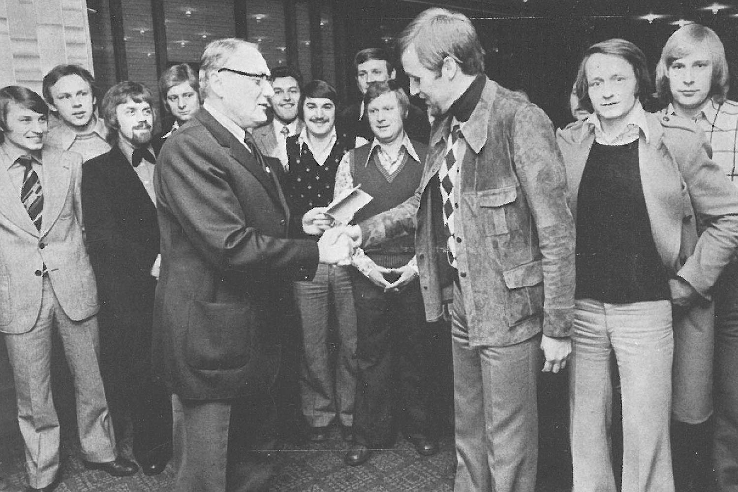 1975 wurden die 29 Teilnehmer des "B-Scheins" bereits in der neuen Sportschule des BFV unterrichtet. (Foto: Archiv)