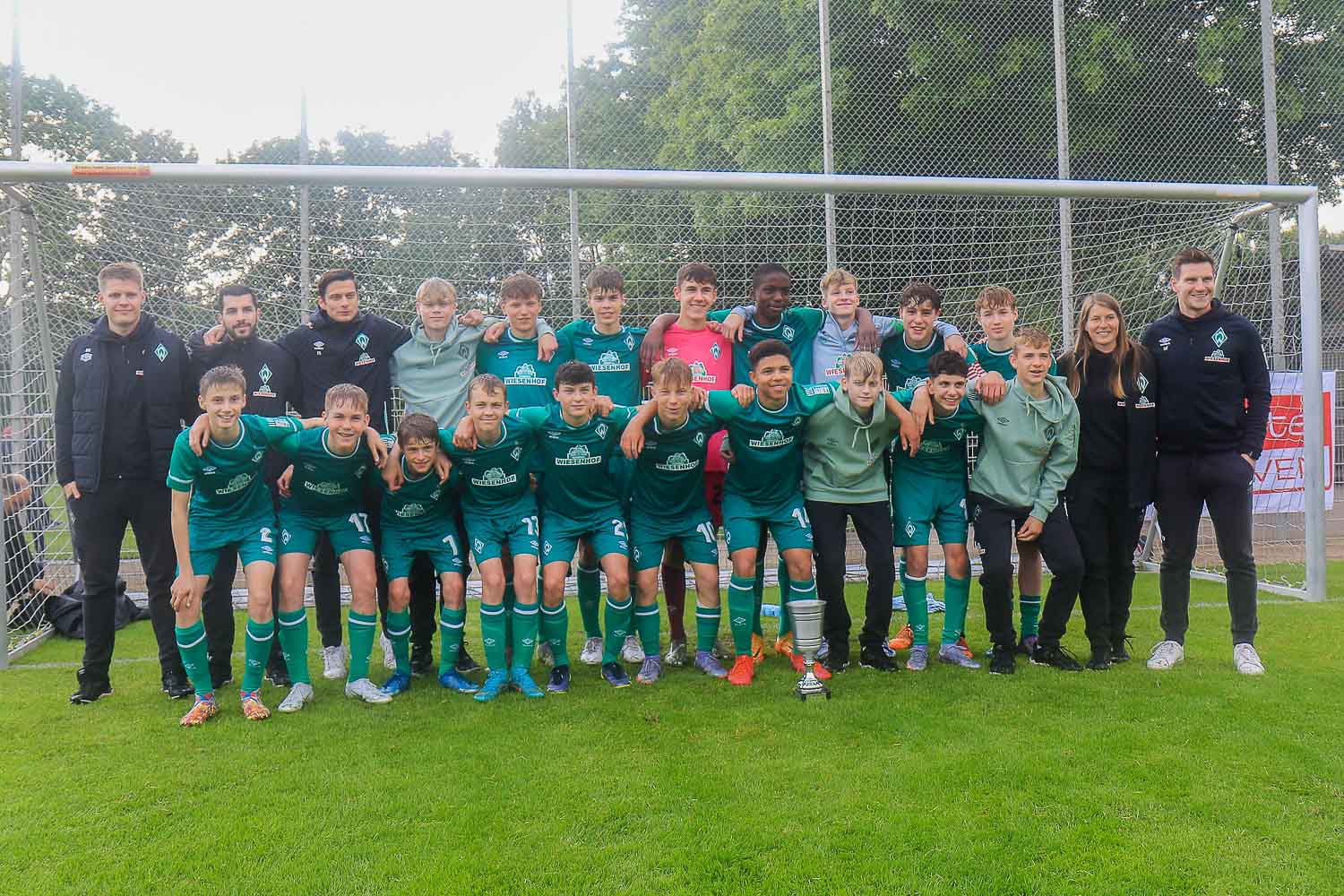 Die C-Junioren des SV Werder Bremen sind erneut Bremer Landespokalsieger.  (Foto: Sebastian Störer)