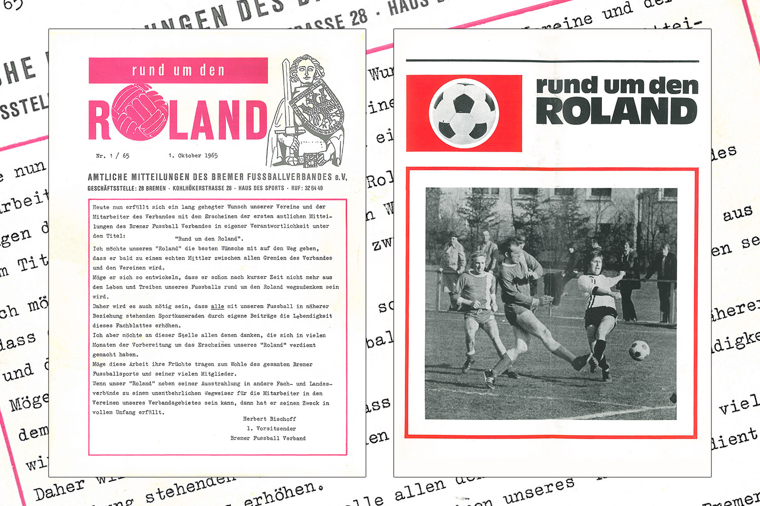 Die Rolande im Laufe der Zeit: Nach seiner ersten Ausgabe 1965 (l.) bekam er 1972 (r.) erstmals ein Facelift. (Montage: Oliver Baumgart)