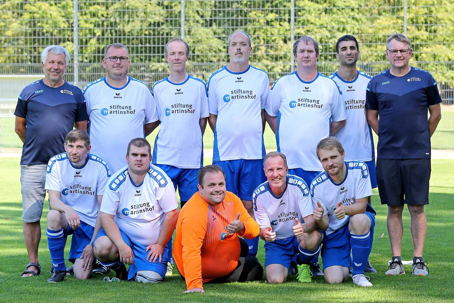 Die Männermannschaft vom Martinshof. (Foto: Guido Häger)
