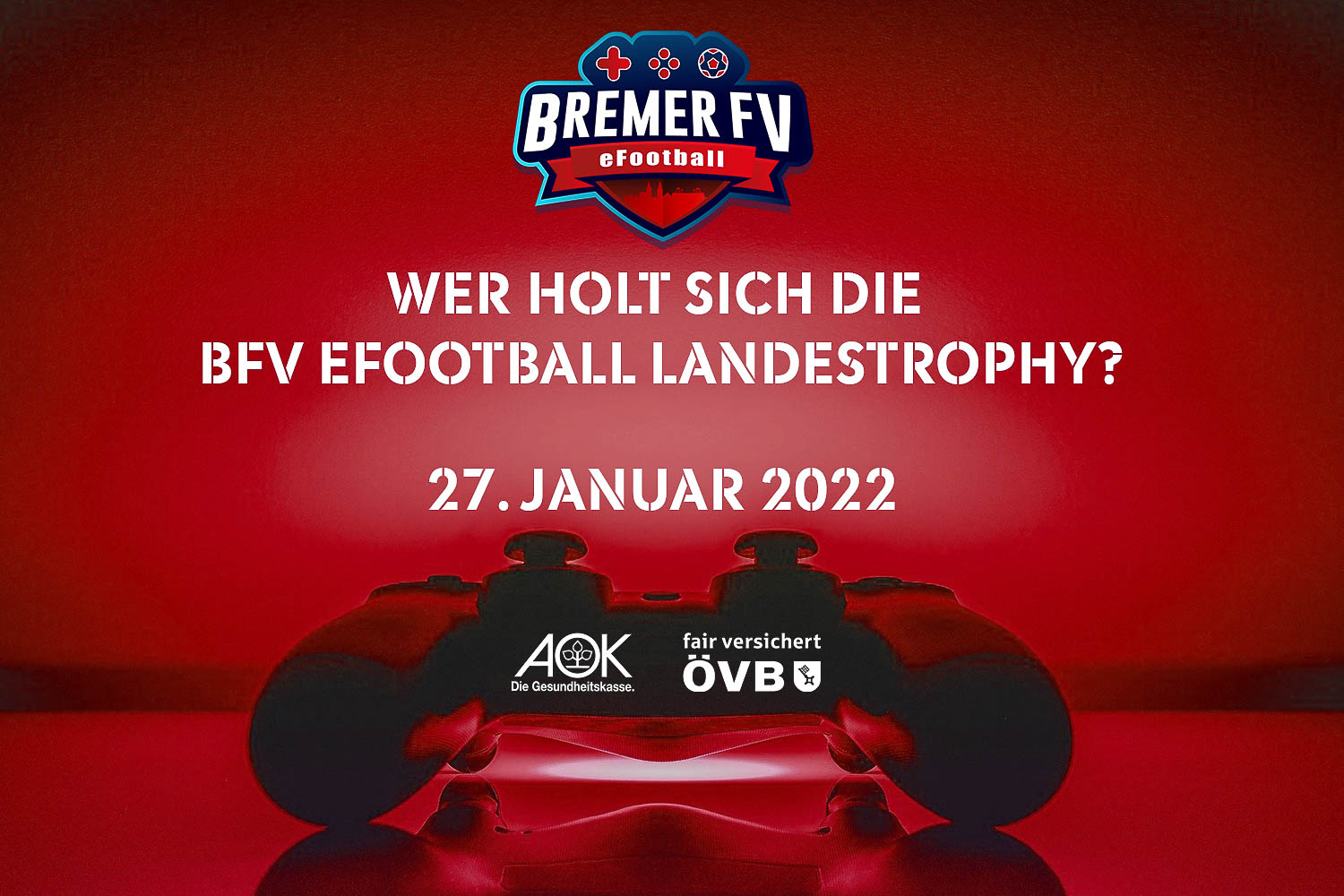 Am 27. Januar gibt es wieder die BFV eFootball Landestrophy. Wer sichert sich den Einzug in den DFB ePokal? (Grafik: David Dischinger)