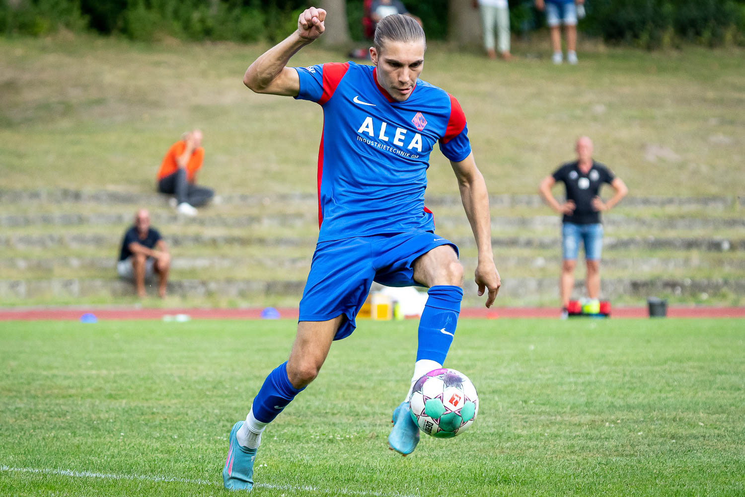 Malte Tietze will mit dem Blumenthaler SV Selbstvertrauen für die Liga sammeln. (Foto: Sven Peter - spfoto.de)