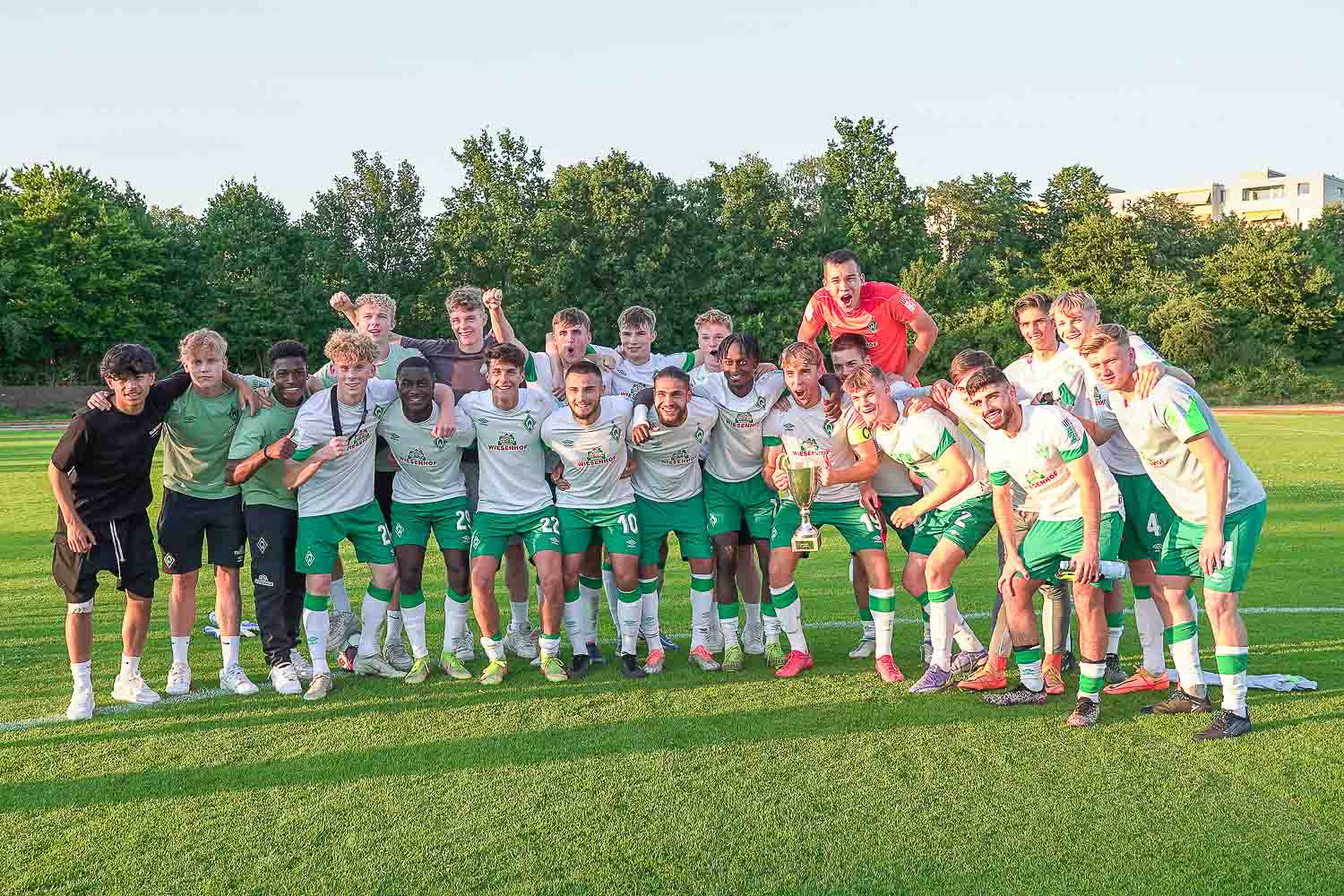 Durch den Sieg zieht Werder in den Junioren-DFB-Pokal ein. (Foto: David Dischinger)
