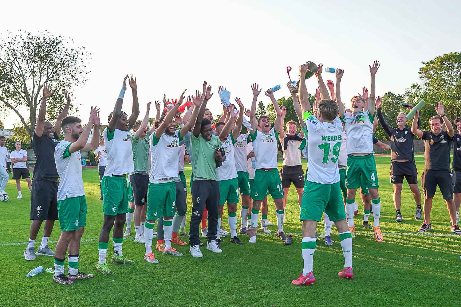 Werder Bremen ist erneut A-Junioren-Landespokalsieger. (Foto: David Dischinger)